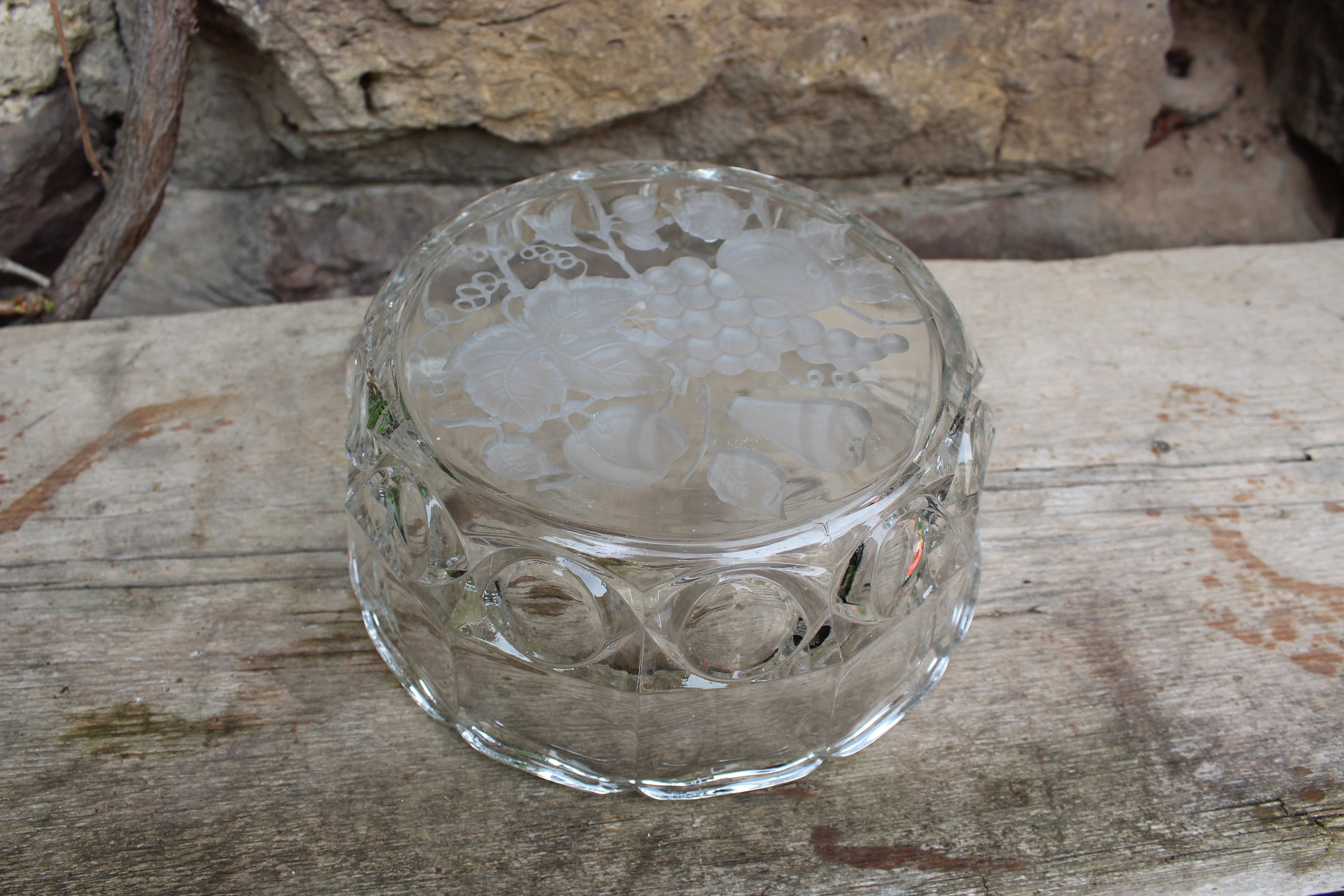 Bowl bowl fruit bowl satinfruit décor glass vintage 70s 80s GDR Bowl bowl fruit bowl satinfruit décor glass vintage 70s 80s GDR