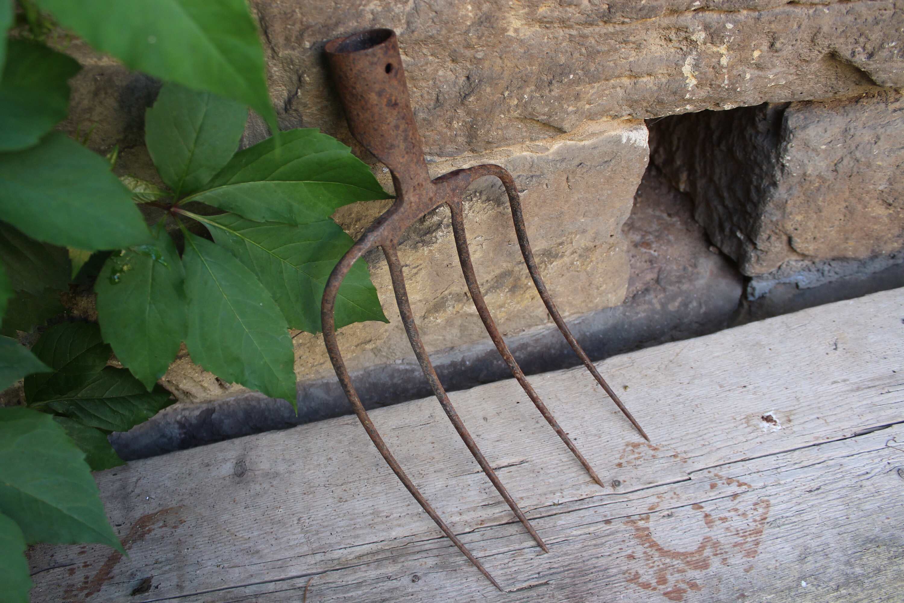 Rusty Pitchfork Hand Fork Forke Mistforke Iron Farm Etsy