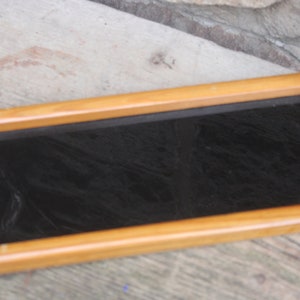small tray wood glass glass tray liquor tray midcentury Rufra Wasungen DDR GDR