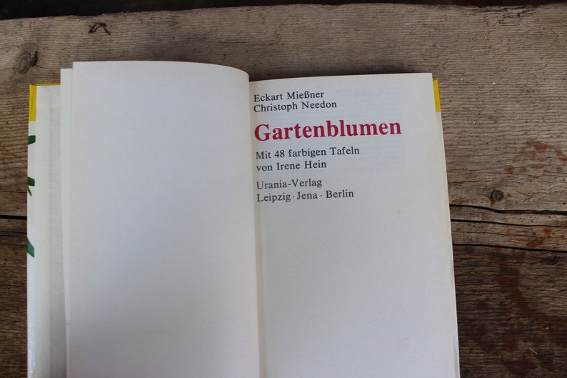 Vintage Buch Gartenblumen 70er Jahre DDR Bild 5