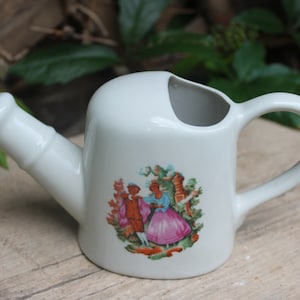 small watering can children&#39;s watering can ceramic fairy tale motif 80s Made in China
