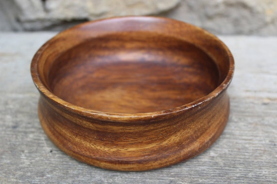 Teak Schale Ø 14 cm Handgefertigt Skandinavischer Stil Vintage 60er 70er Jahre Philippines