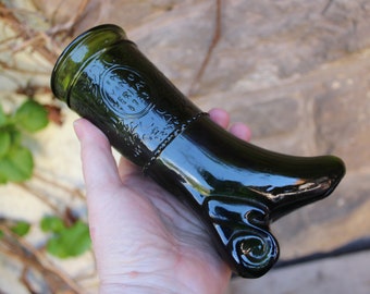 Botas de vino vintage, estilo copa de vino In Vino Veritas, botas de mujer, años 60/70.