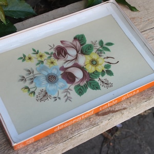 Cake plate pastry plate flower decoration original packaging 70s