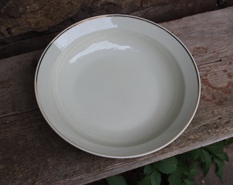 6 Assiettes Plates En Porcelaine De Limoges - Blanches, Classiques - Occasion