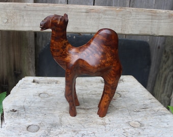 Vintage Camel Dromedary Wooden Figure Wood Crafts Arts and Crafts