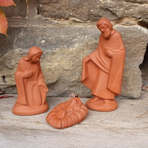 Nativity figures Nativity Holy Family Nativity scene Ceramic 70s 80s