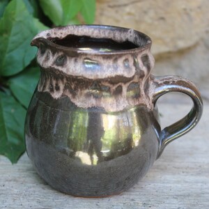 Vase, jug, studio ceramics, Gramann pottery, Römhild, 1960s, GDR