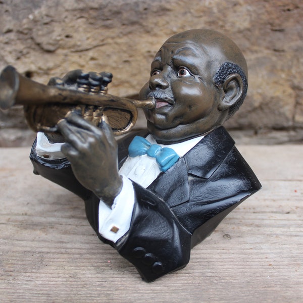 Jazz musician figure trumpeter PARASTONE resin 1992