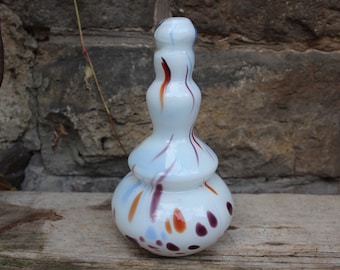 Vase Pop Art soufflé à la bouche années 70 80 vintage