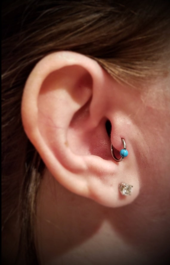 Acero Quirúrgico Corazón Helix Cartílago Anillo Aro Oreja Tragus DAITH Anillo pendiente Hoop