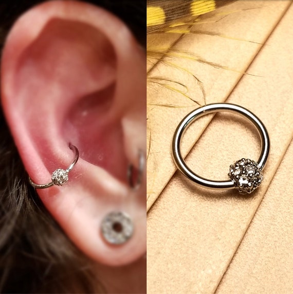 BUTTERFLY Hoop Nose EAR Helix Cartilage Auricle Daith Rook Orbital RING Earrings