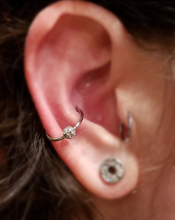 BUTTERFLY Hoop Nose EAR Helix Cartilage Auricle Daith Rook Orbital RING Earrings