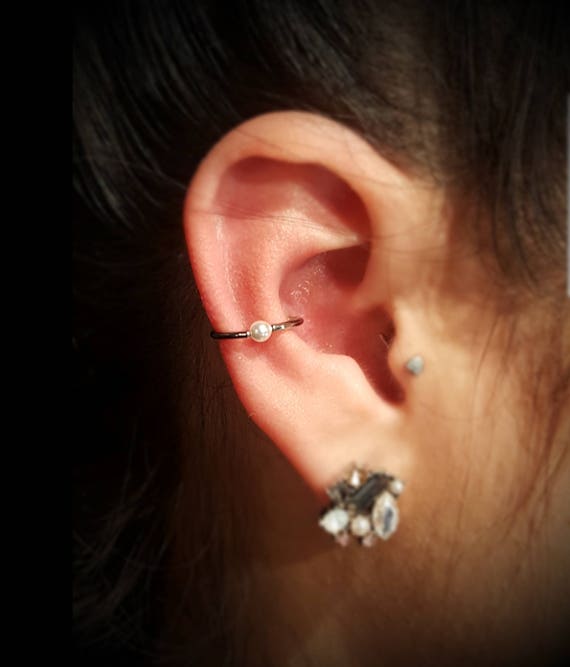 Steel Crystal Ball Ear Cartilage Studs Tragus Helix Conch Lobes Choose Gauge