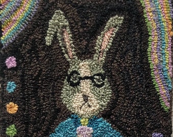 Star Rug Company DIGITAL Needle Punch Pattern ~ Attitude Rabbit