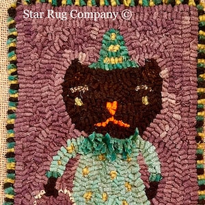 Star Rug Company ~ Party Girl primitive rug hooking pattern