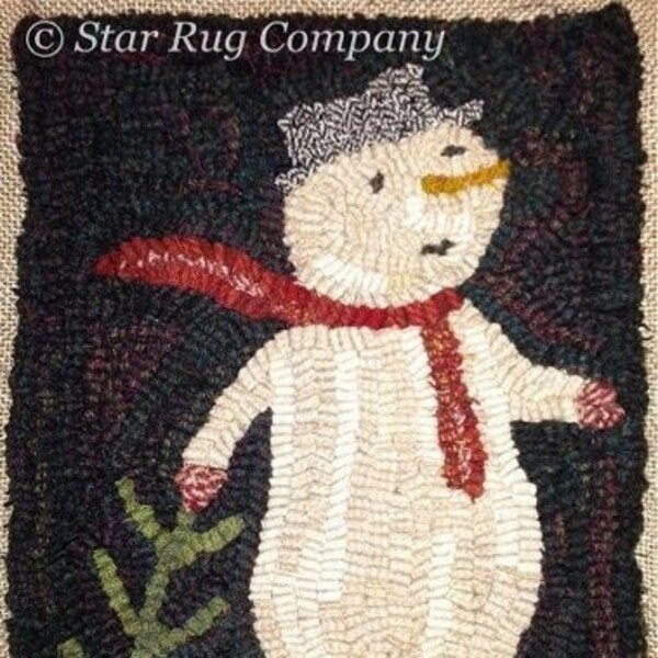Star Rug Company ~ Jolly primitive rug hooking pattern