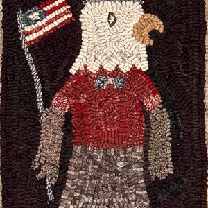 Star Rug Company ~ Mister Eagle ~   Rug Hooking Pattern (Larger Size)