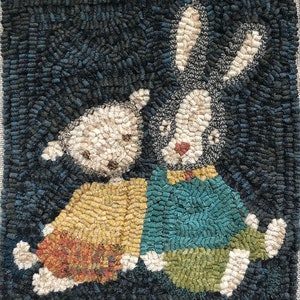 Redware Rooster large A Rhonda Thomas Original Primitive Rug Hooking ...