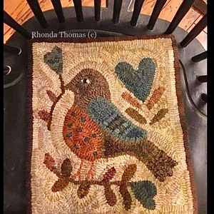 Sweet Spring -  A Rhonda Thomas original primitive rug Hooking pattern  offered by Star Rug Company