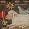 Redware Rooster small A Rhonda Thomas Original Primitive Rug Hooking ...