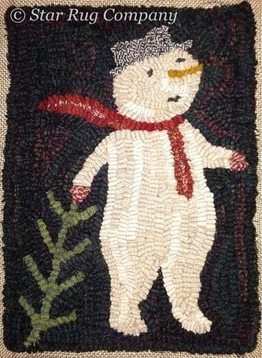 Primitive Star Rug Star Rug Company ~ Jolly Primitive Rug Hooking Pattern - Etsy