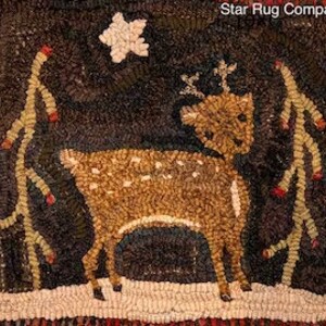 Star Rug Company ~ Little Deer  Pattern -  Rug Hooking Pattern