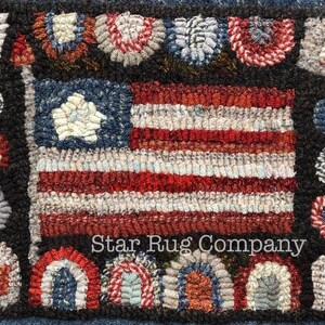 Star Rug Company Patriotic Flag Rug Hooking Pattern - Etsy