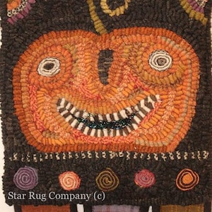 Star Rug Company ~ ATHA Pumpkin ~   Rug Hooking Pattern