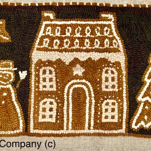 Star Rug Company ~Gingerbread Lane-  Rug Hooking Pattern