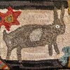 Redware Rooster (small) - A Rhonda Thomas Original Primitive Rug ...