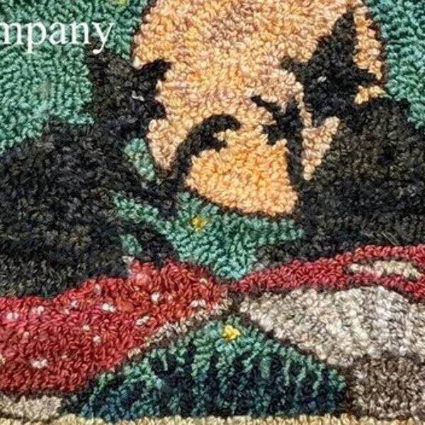 Star Rug Company ~ Swampy Witches rug hooking pattern