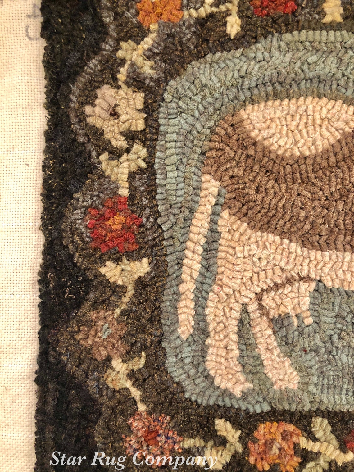 Star Rug Company Antique Cow Rug Hooking Pattern | Etsy