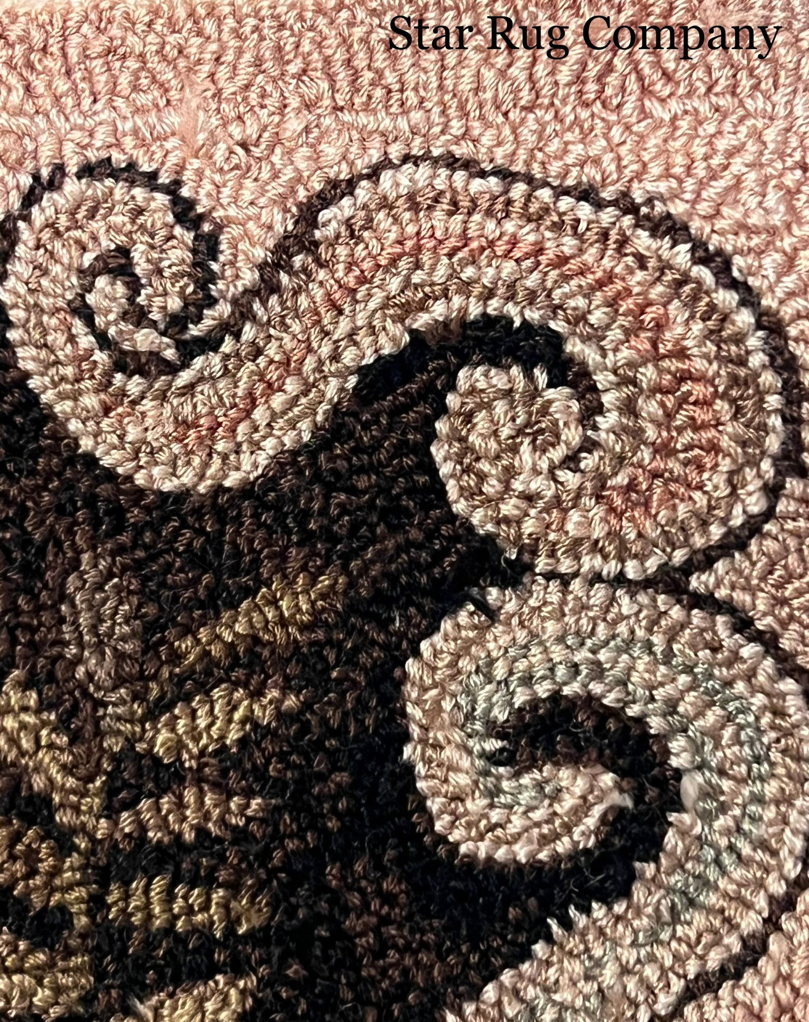 Crested Rug Pattern Star Rug Company ~ Antique Scroll Horse ~ Rug Hooking Pattern - Etsy