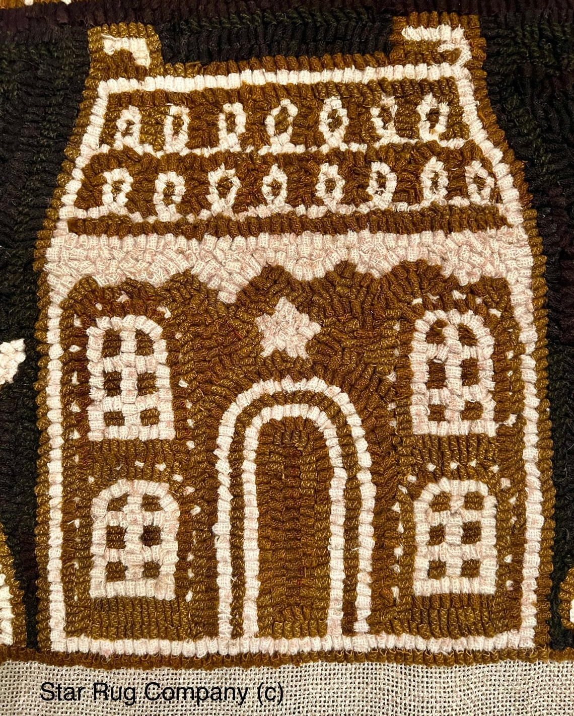 Star Rug Company ~gingerbread Lane- Rug Hooking Pattern - Etsy