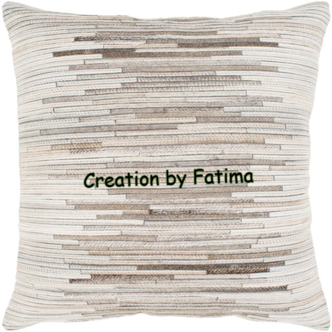 Set of 2 Cowhide Patchwork Cushion Covers Without Filling Etsy