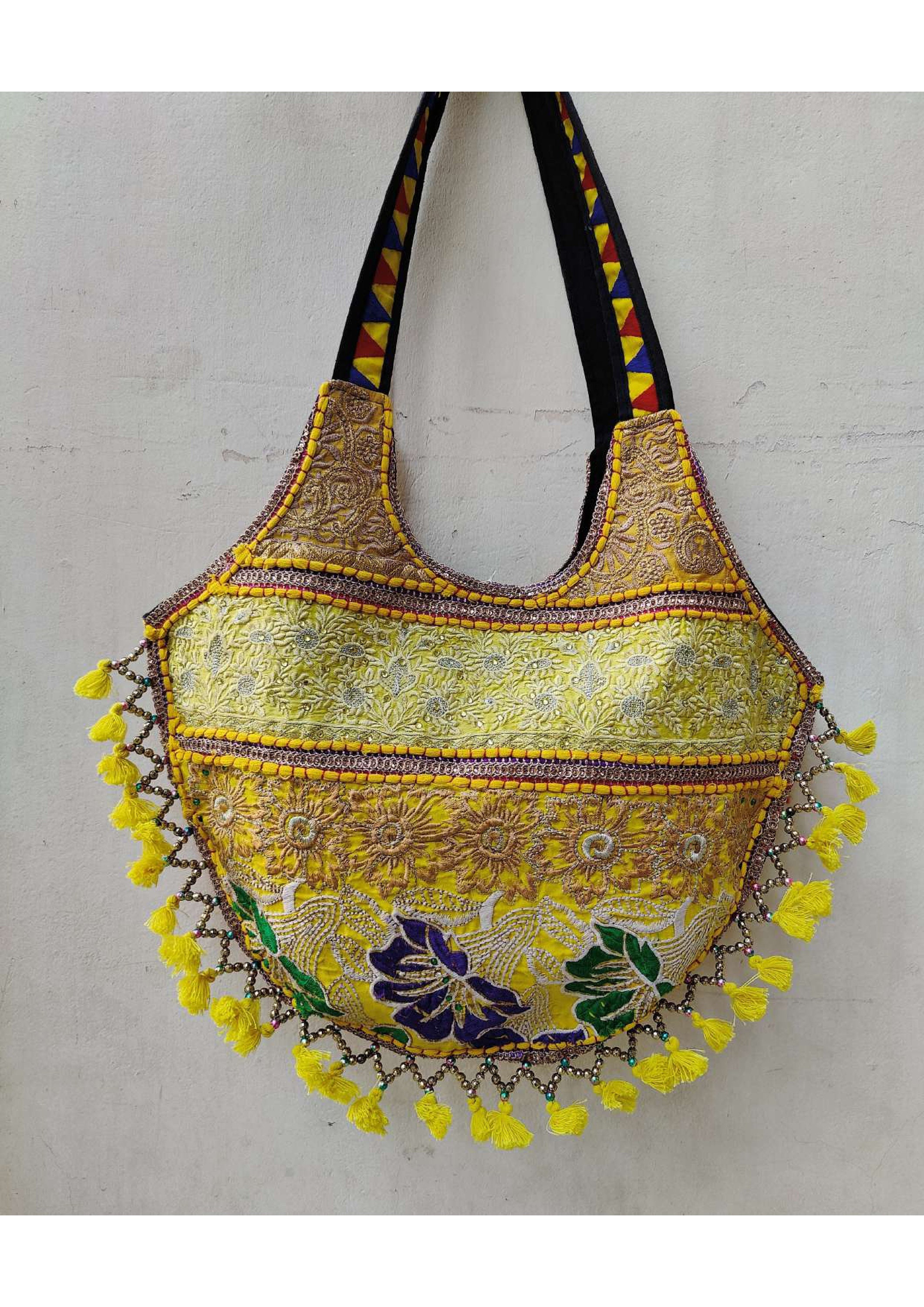 Afghani Embroidery Bag, Indian Handmade Patchwork Bag Afghani Bag