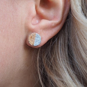 Earrings Cork & Silver