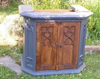 Tabernacle, oak cabinet