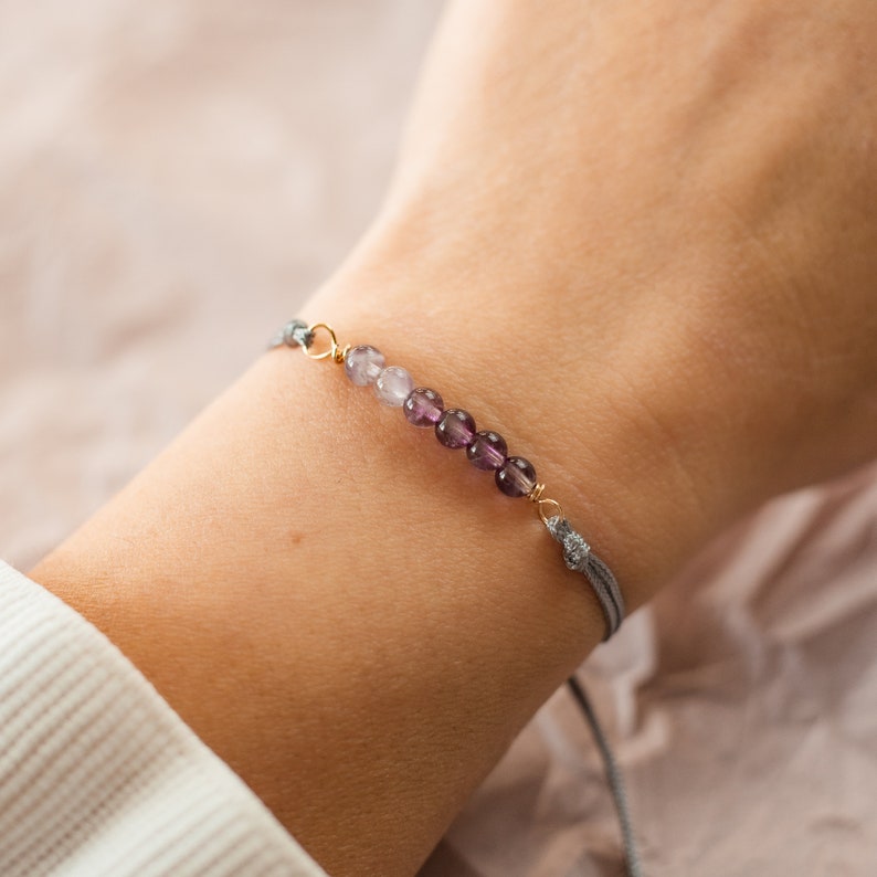 Edelsteine Achat und Turmalin zartes Armband mit glitzerndem Freundschaftsarmband Freshwater pearl bracelet S\u00fcsswasserperlen