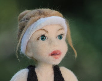 Simona - Felted doll - Felted art dolls - Felted art - Needle felted doll - Ooak art doll - Doll sculpture - Home decor doll