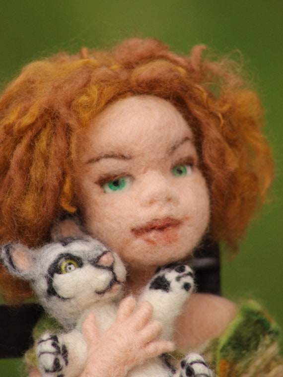 needle felted doll