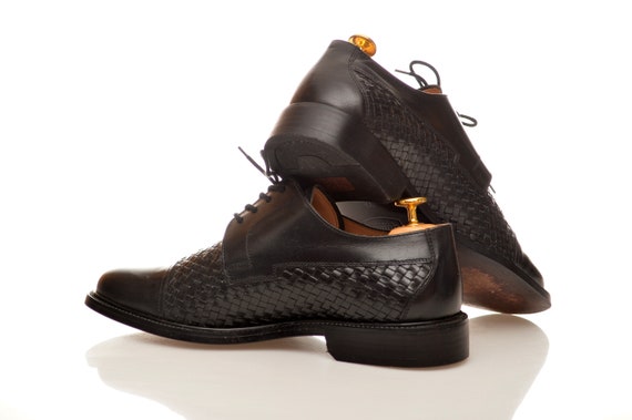 Herren echte gewebt Leder smart Schuhe von Gallus Superweit Größe UK 7,5 glänzend schwarz alle Leder elegante Schuhe made in Österreich Gallus herren elegante Lederschuhe,Schwarz Gr.41,T