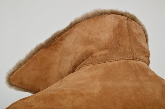 Herren Lammfell Mantel von ZEILER Größe M Medium Eur 50 UK Wildleder Leder indoor Hausschuhe von Frankenwald mit