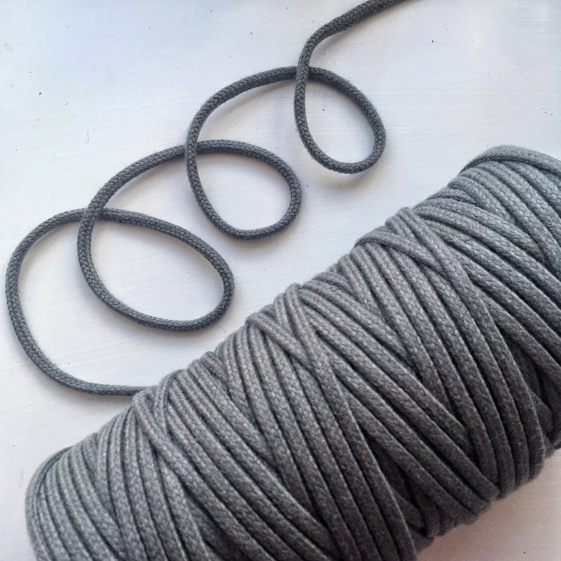 4mm Braided Cotton Macrame Cord Etsy UK