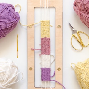 Adjustable bracelet / bookmark weaving loom (ONLY LOOM)