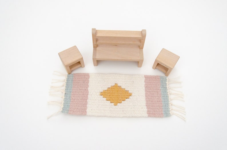 Miniature dollhouse rug