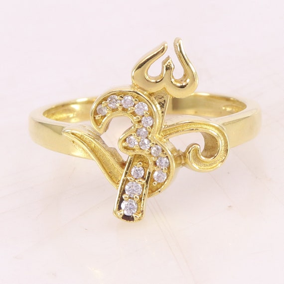 Buy Vighnaharta Trishul Band CZ Gold and Rhodium Plated Alloy Gents Ring  for Men & Boys Online at Low Prices in India - Paytmmall.com