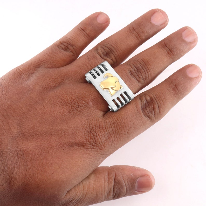Taurus Zodiac Symbol Ring For Men-Silver Ring For Men-Taurus Zodiac Ring For Men-Taurus Zodiac Ring-Taurus Ring-Ring For Men