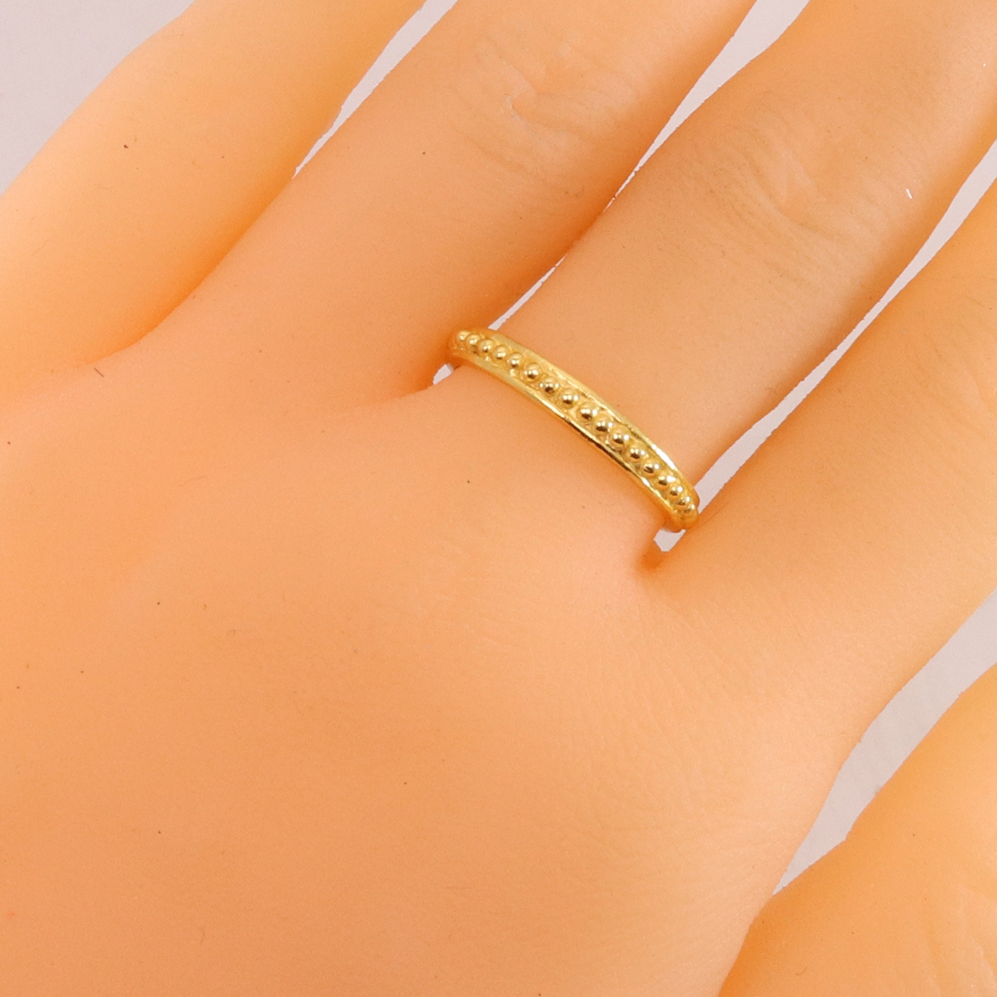 Stackable Ring Dainty Rings Stacking Rings Gold Plated | Etsy